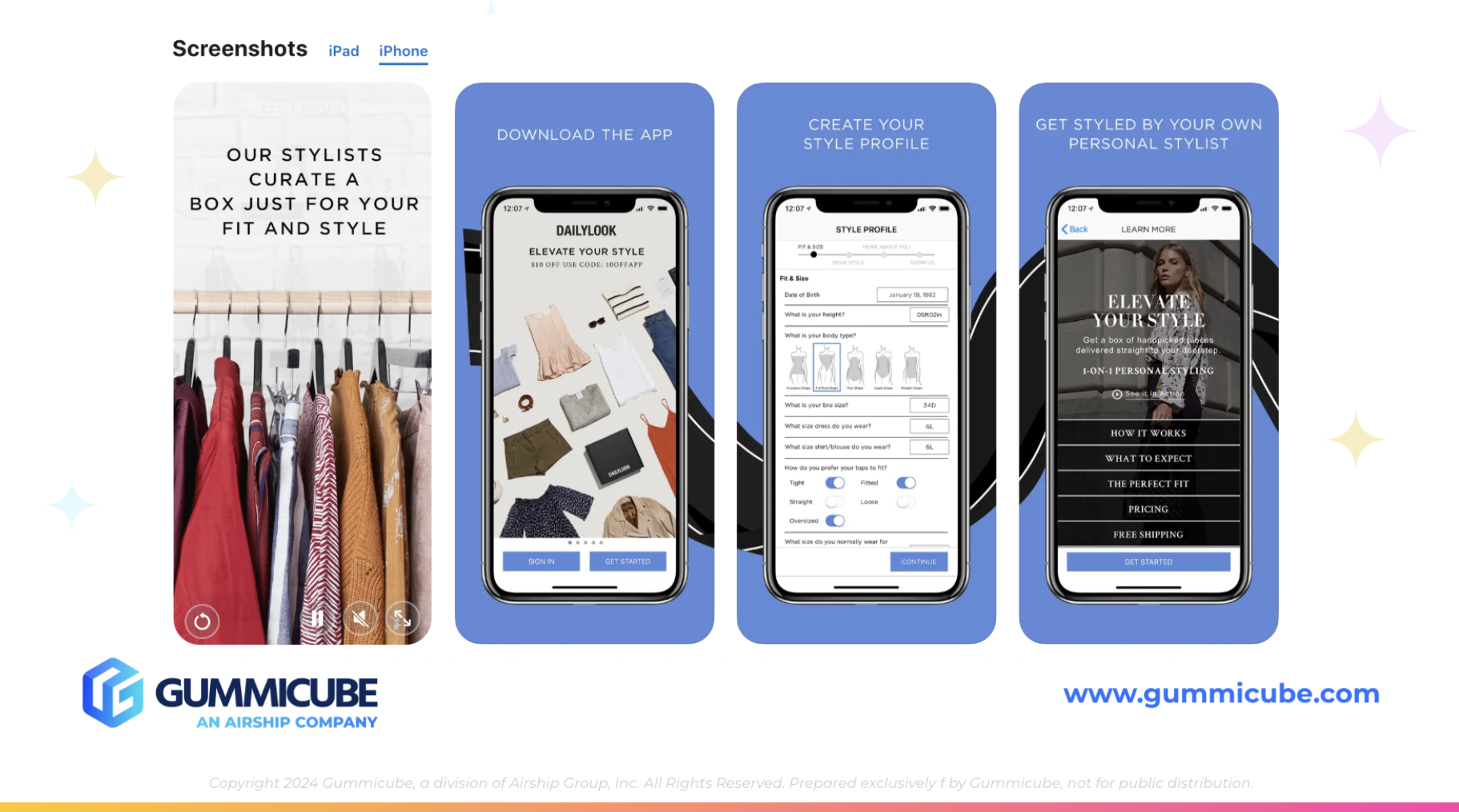 DailyLook iOS App Screenshots